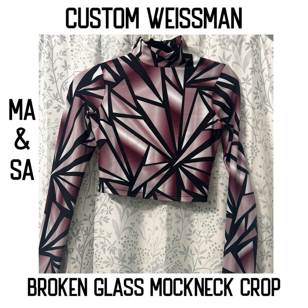 Weissman Dance Custom Broken Glass Mockneck
MA & SA EUC